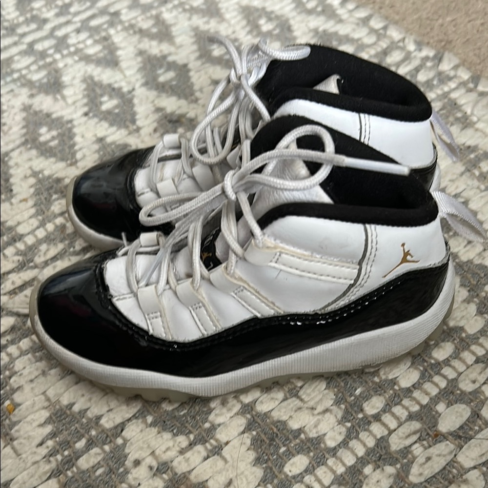 Classic Black and White High-Top Sneakers